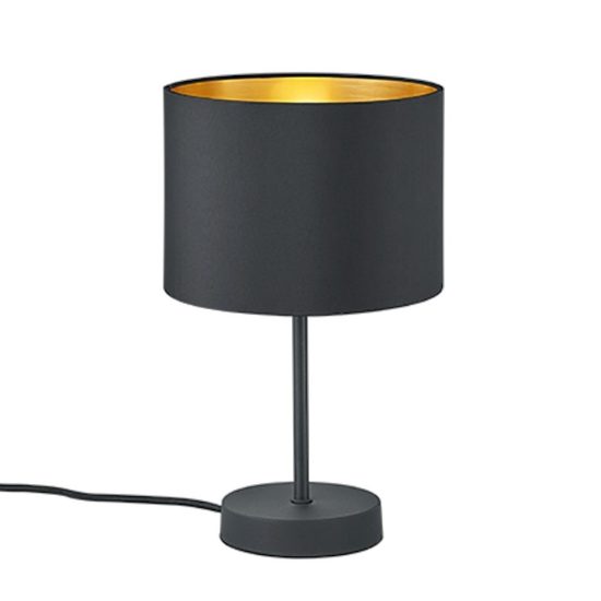 Lampada da tavolo per salotto nero opaco