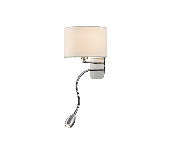 Applique nichel opaco led 4w 3000k 20cm
