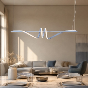 Lampadario led 54w cct 3000k 6000k dimmerabile con telecomando a sospensione carta da zucchero