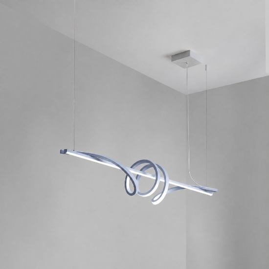 Lampadario led 54w cct 3000k 6000k dimmerabile con telecomando a sospensione carta da zucchero