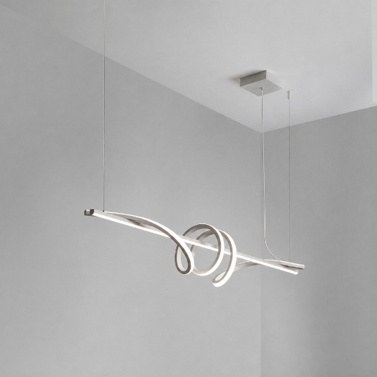 Lampadario led 54w cct 3000k 6000k con telecomando moderno a sospensione tortora per soggiorno