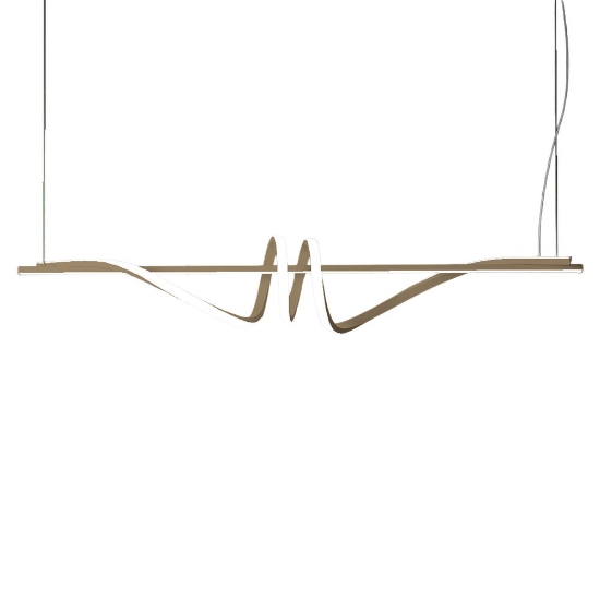 Lampadario moderno a sospensione sabbia bagnata led 54w cct 3000k 6000k dimmerabile con telecomando