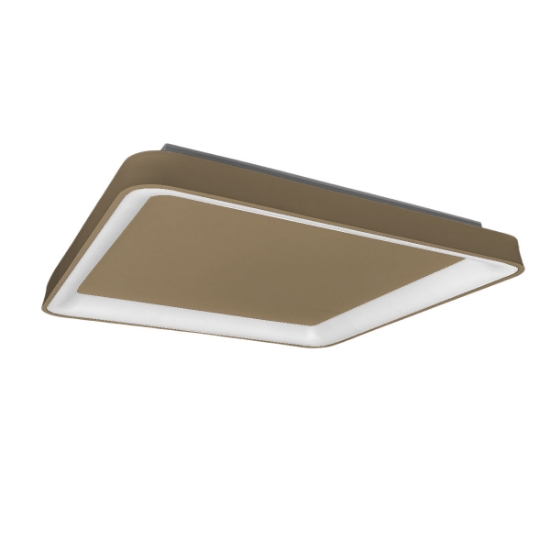 Plafoniera 50cm moderna quadrata per cucina sabbia bagnata led 50w cct 3000k 4000k