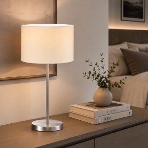 Lampada da como per camera da letto bianca