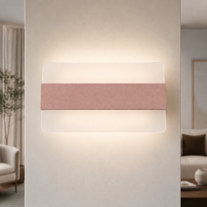 Applique da parete moderna oro rosato led 16w cct 3000k 4000k 26cm