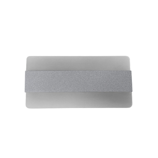 Applique moderna grigio perla per ingresso led 16w cct 3000k 4000k 26cm