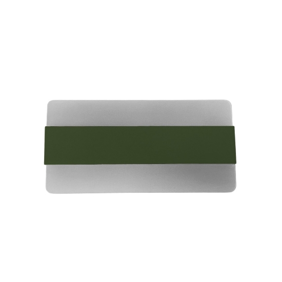 Applique led 16w cct 3000k 4000k 26cm da parete moderna verde oliva