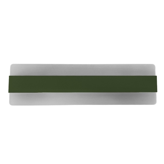 Applique led 30w cct 3000k 4000k 46cm da parete moderna verde oliva