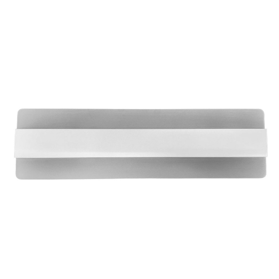 Applique led 30w cct 3000k 4000k moderna da parete bianca 46cm