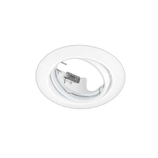Faretto da incasso tondo per controsoffitto bianco opaco gu10