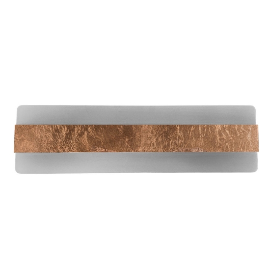 Applique led 30w cct 3000k 4000k da parete moderna foglia rame