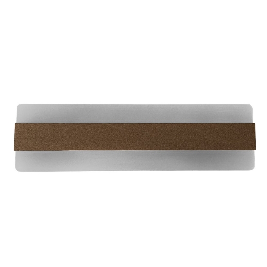 Applique led 30w cct 3000k 4000k moderna da parete ruggine 46cm