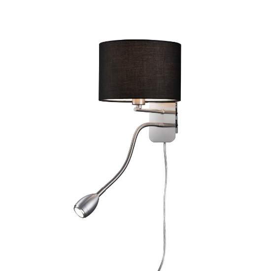 Applique per comodino camera da letto nera