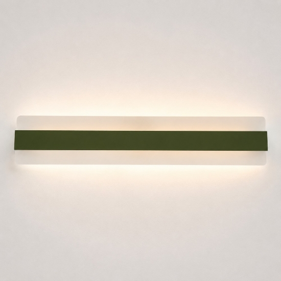 Applique led 43w cct 3000k 4000k da parete moderna verde oliva
