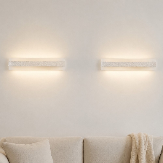 Applique da parete moderna led 43w cct 3000k 4000k 66cm effetto muro