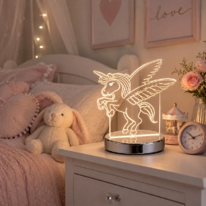 Lampada da comodino per cameretta bimba led 7w cct 3000k 6000k