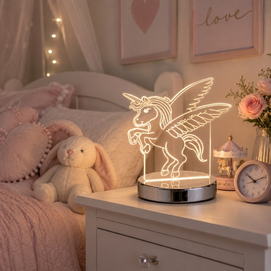 Lampada da comodino per cameretta bimba led cct 3000k 6000k