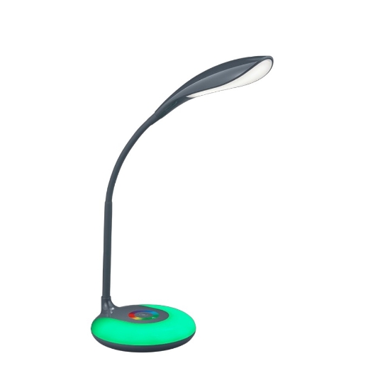 Lampada da scrivania ragazzo antracite led rgb 3000k dimmerabile