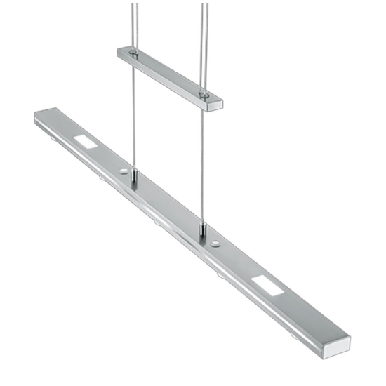 Lampadario per tavolo da pranzo led cct 3000k 5000k 7 luci nichel opaco