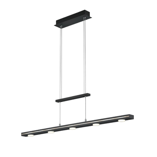 Lampadario moderno nero led 3,5w cct 3000k 5000k