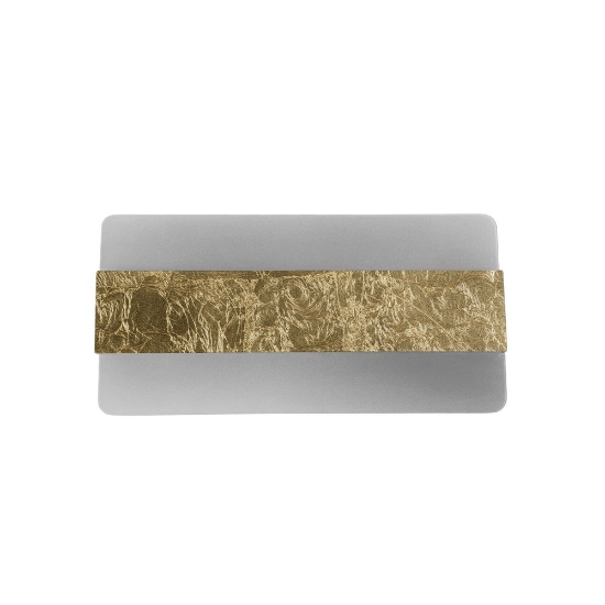 Applique led 30w cct 3000k 4000k moderna da parete foglia oro