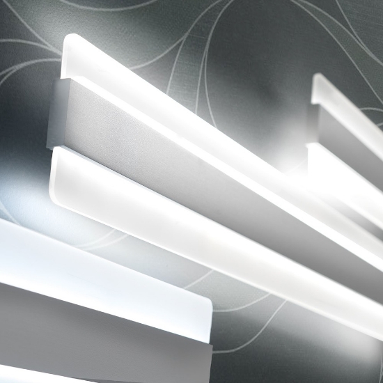 Applique led 43w cct 3000k 4000k da parete moderna bordeaux 66cm