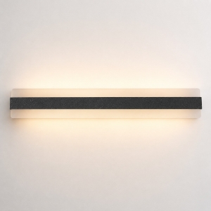 Applique moderna antracite da parete led 43w cct 3000k 4000k 66cm
