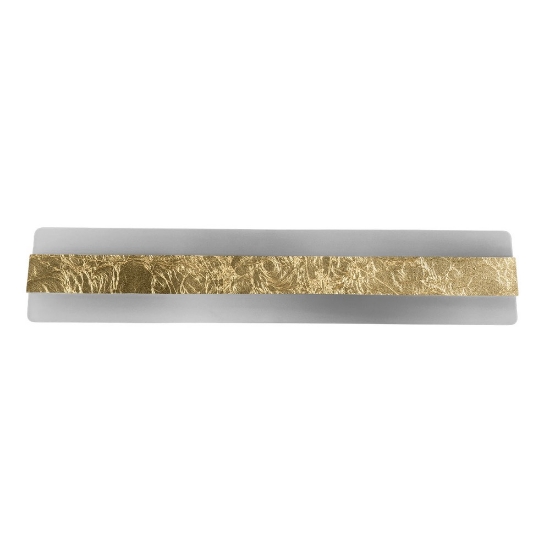 Applique led 43w cct 3000k 4000k moderna da parete foglia oro