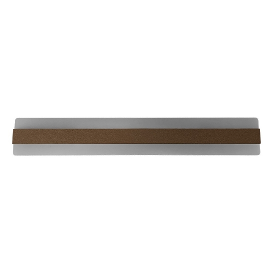 Applique led 43w cct 3000k 4000k moderna da parete ruggine 66cm