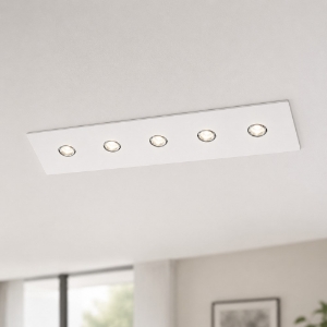 Faretto da incasso led per controsoffitto 9w 4000k 220-240v isyluce exacta bianco