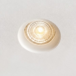 Isyluce portafaretto gesso rotondo da incasso per controsoffitto