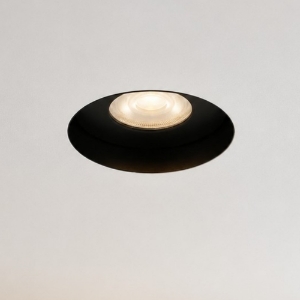 Faretto per incasso bagno doccia ip54 rotondo nero per cartongesso
