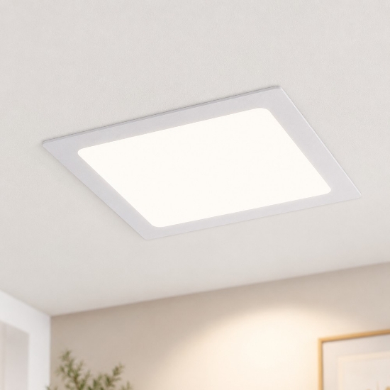 Faretto incasso quadrato bianco per cartongesso led 12w 4000k