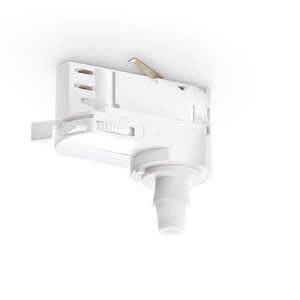 Accessorio connettore bianco sospensione per sistema binario trifase perenz