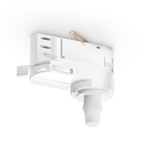 Accessorio connettore bianco sospensione per sistema binario trifase perenz