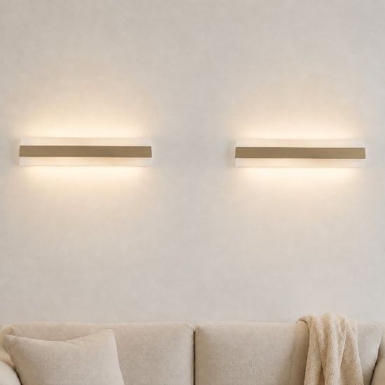 Applique da parete moderna sabbia led 56w cct 3000k 4000k 86cm