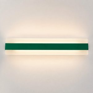 Applique da parete moderna verde bosco led 56w cct 3000k 4000k