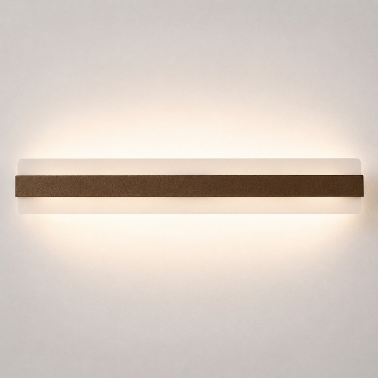 Applique led 56w cct 3000k 4000k moderna da parete ruggine
