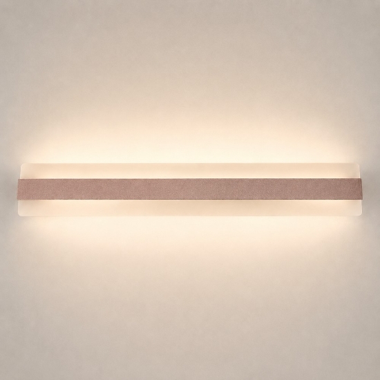 Applique da parete moderna oro rosato led 56w cct 3000k 4000k