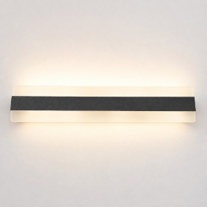 Applique moderna nera da parete led 56w cct 3000k 4000k