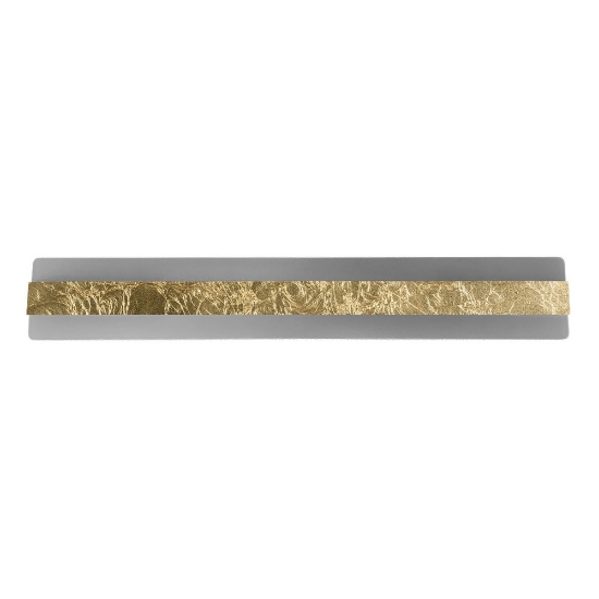 Applique led 56w cct 3000k 4000k moderna da parete foglia oro