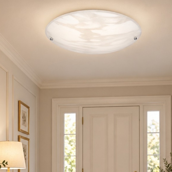 Plafoniera classica rotonda per ingresso 25cm