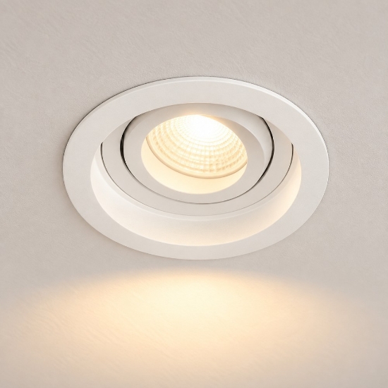 Faretto rotondo bianco opaco da incasso gu10