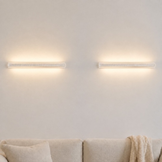 Applique da parete moderna per soggiorno led 69w cct 3000k 4000k 106cm effetto muro