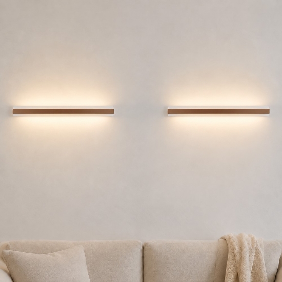 Applique moderna da parete sabbia bagnata led 69w cct 3000k 4000k 106cm