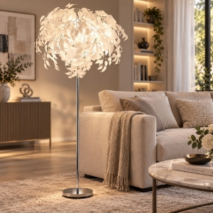 Piantana da terra design moderno cromo