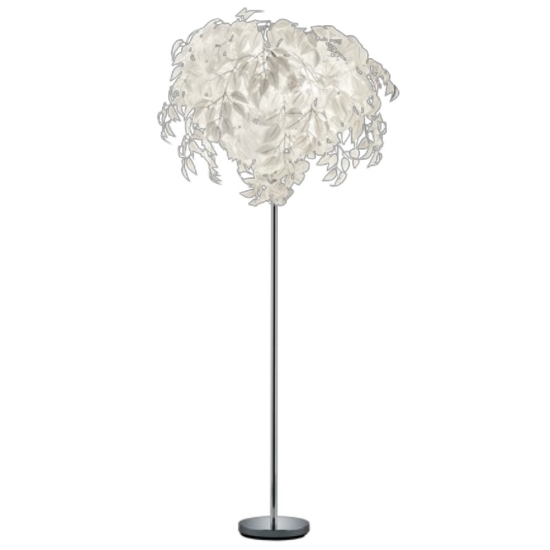 Piantana da terra design moderno cromo
