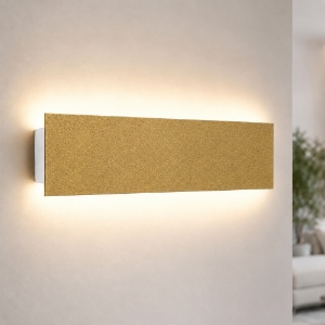 Applique oro opaco led 16w cct 3000k 4000k rettangolare moderna