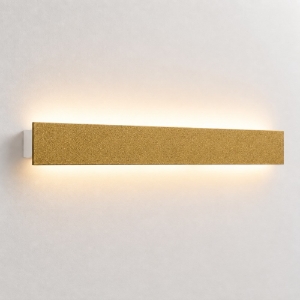 Applique oro opaco led 30w cct 3000k 4000k moderno rettangolare luce indiretta
