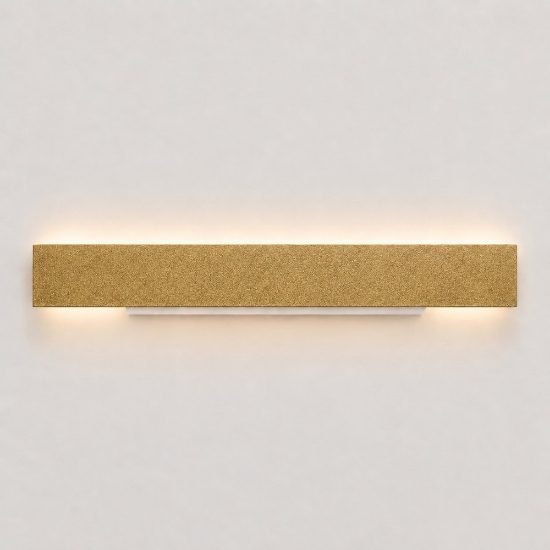Applique oro opaco 65 cm led 43w cct 3000k 4000k rettangolare moderna